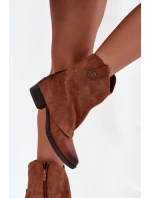 Zateplené Boty Na Podpatku Camel model 21708405 - Boto Zateplené Boty Na Podpatku Camel model 21708405 - Boto