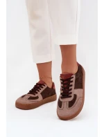 Skórzane Zamszowe Sneakersy Barefoot Damskie Zazoo N1277 Brązowe