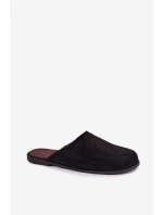 Dámské ploché nazouváky z eko semiše Černé Veronelle