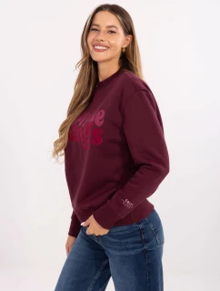 Mikina D10608BC02801A4NO bordová