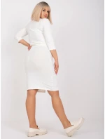 Šaty RV SK model 17217025 ecru - FPrice Šaty RV SK model 17217025 ecru - FPrice