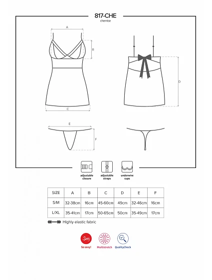 Košilka model 5400256 chemise - Obsessive