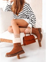 Dámské zateplené velbloudí boty Dstreet model 21993807 - FashionStreet Dámské zateplené velbloudí boty Dstreet model 21993807 - FashionStreet