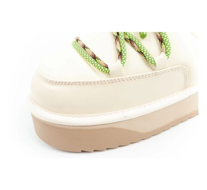 Dámske zimné snehové topánky D.Franklin fashion fur insulated boots beige green women