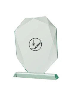 Gravírovaná sklenená trofej s puzdrom + náplň farby