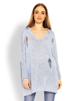 Dlhý sveter model 114562 PeeKaBoo