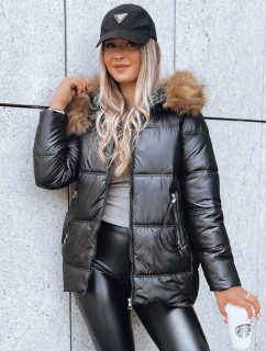 Dámska prešívaná zimná bunda AMBER DAWN black FashionStreet TY3810