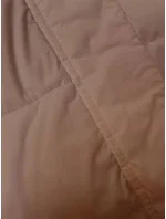 Tmavobéžová dámska športová bunda (3096)