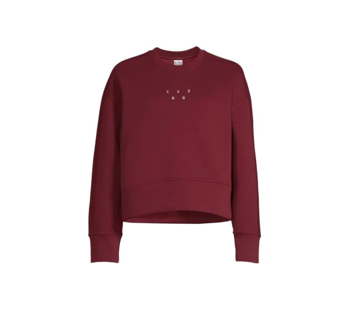 CASALL Boxerská mikina s výstrihom večerná červená