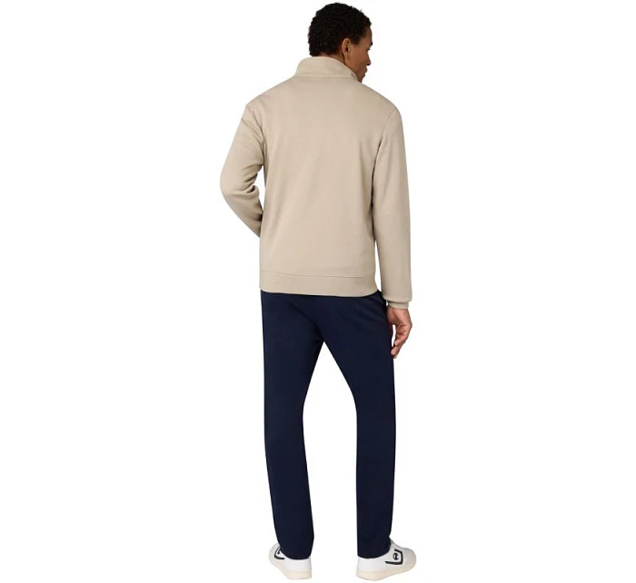 Pánska tepláková súprava na zips Champion v béžovej a tmavomodrej farbe 222248 MS041