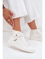 Trampki Damskie Big Star Ocieplane Białe V274541FW Trampki Damskie Big Star Ocieplane Białe V274541FW