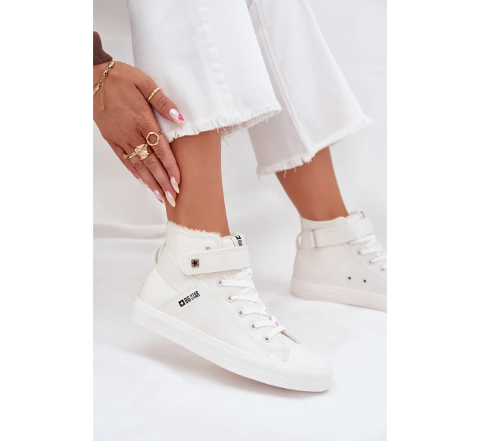 Trampki Damskie Big Star Ocieplane Białe V274541FW Trampki Damskie Big Star Ocieplane Białe V274541FW