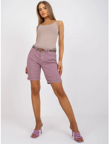 Šortky D63990Z62190Z tmavo ružové
