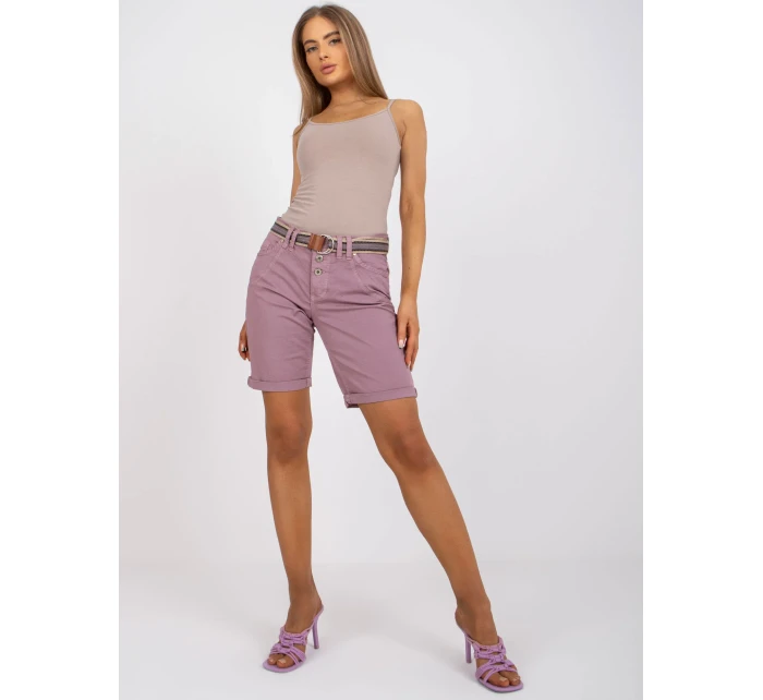 Šortky D63990Z62190Z tmavo ružové