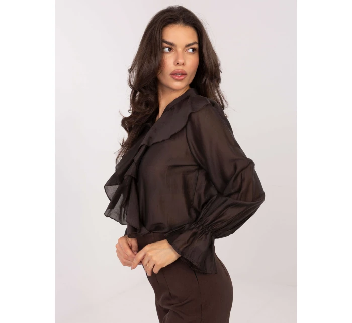 Košeľa IT KS 28883.80 tmavohnedá