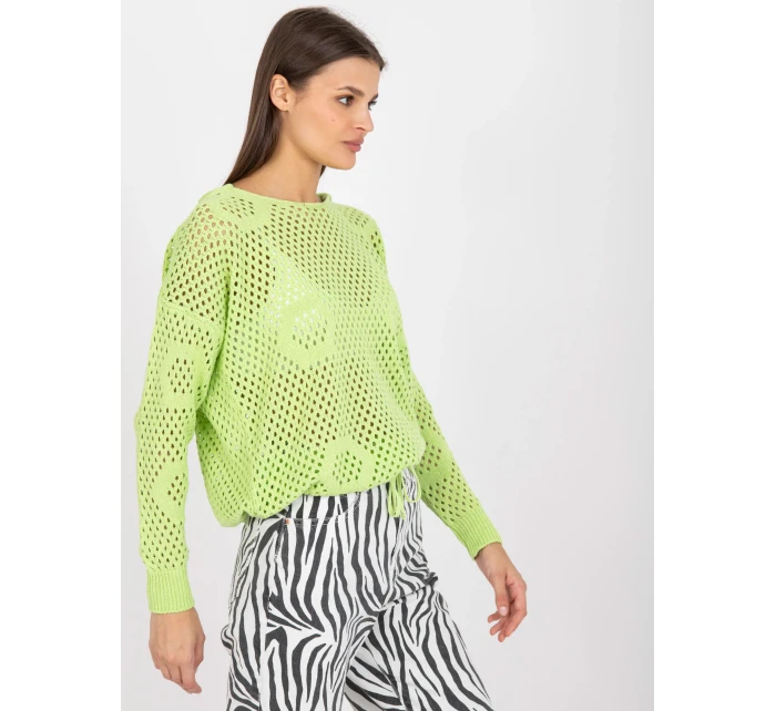 Dámsky sveter LC SW 0237.26P svetlo zelený Dámsky sveter LC SW 0237.26P svetlo zelený