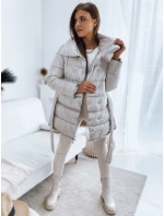 Dámská prošívaná bunda kabát PREMIUM béžová Dstreet model 21965998 - FashionStreet