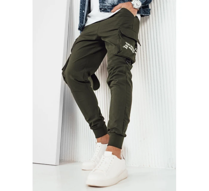 Pánske bojové nohavice zelené FashionStreet UX4162 Pánske bojové nohavice zelené FashionStreet UX4162