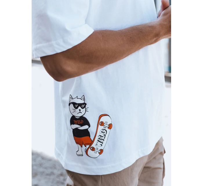 Pánské tričko s potiskem bílé Dstreet model 21975493 - FashionStreet