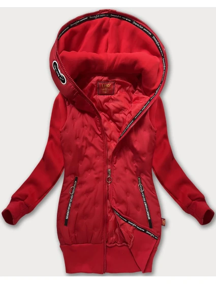 Červená dámská s kapucí model 21240198 - LHD