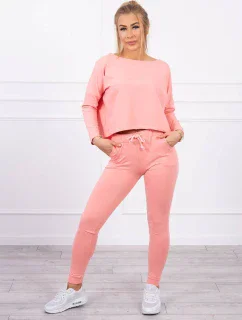 Sada s oversize blúzkou morel