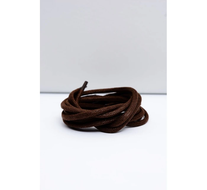 Corbby Brązowe Woskowane Grube Sznurowadła