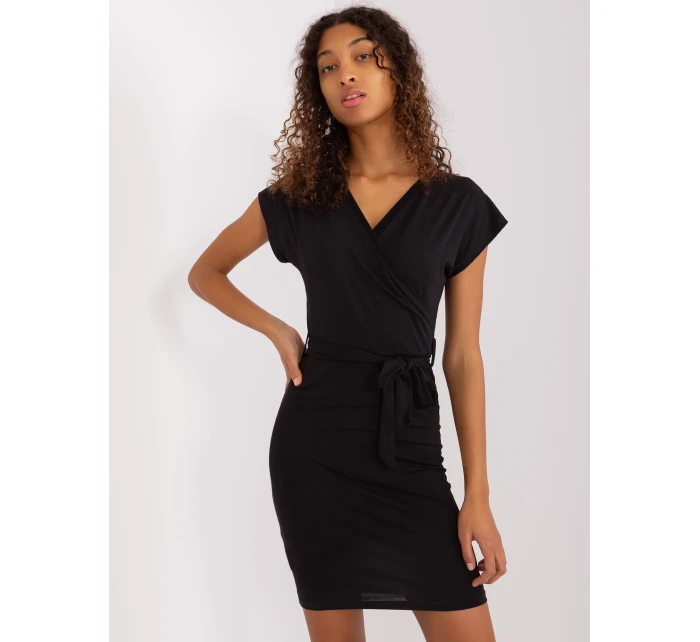 Sukienka RV SK model 19381314 czarny - FPrice Sukienka RV SK model 19381314 czarny - FPrice