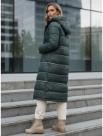 Dámská zimní dlouhá bunda zelená Dstreet model 21991764 - FashionStreet