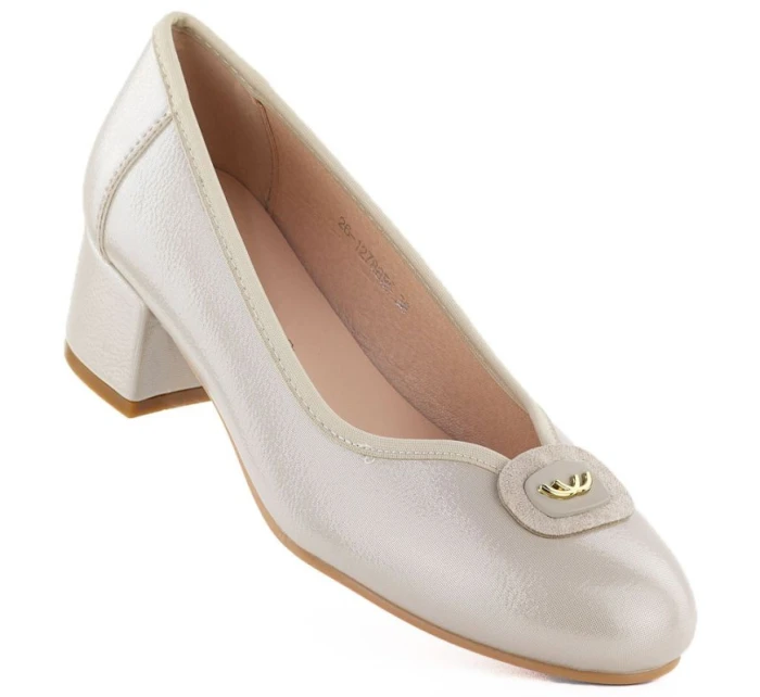 Dámske semišové zateplené čižmy khaki Potocki 12522