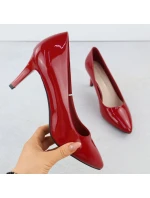 Dámské lodičky na jehlovém podpatku červené Sergio model 21905059 - LEONE Dámské lodičky na jehlovém podpatku červené Sergio model 21905059 - LEONE