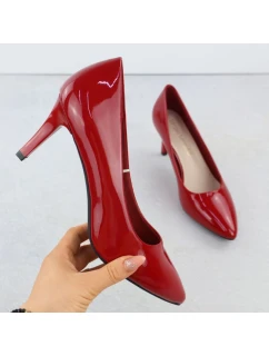 Dámské lodičky na jehlovém podpatku červené Sergio model 21905059 - LEONE