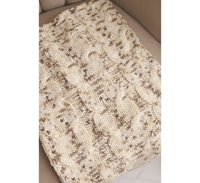 Dámsky vlnený hrubý šál na zimu KN24 svetlo béžový Dámsky vlnený hrubý šál na zimu KN24 svetlo béžový