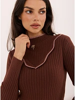 Sweter IR SW model 22401054 jasny brązowy - FPrice Sweter IR SW model 22401054 jasny brązowy - FPrice