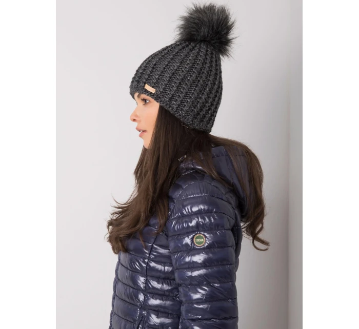 Dámska čiapka 17 tmavo šedá