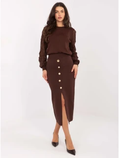 Spódnica PM SD model 21787896 brązowy - FPrice