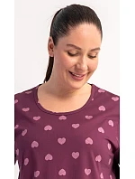 Dámské domácí šaty s krátkým rukávem model 22405680 - Vienetta Dámské domácí šaty s krátkým rukávem model 22405680 - Vienetta