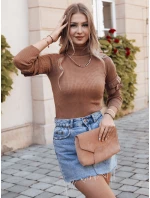 Dámský svetr hnědý Dstreet model 21964212 - FashionStreet