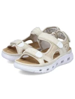Pohodlné sandály na suchý zip W model 21003033 beige - Rieker