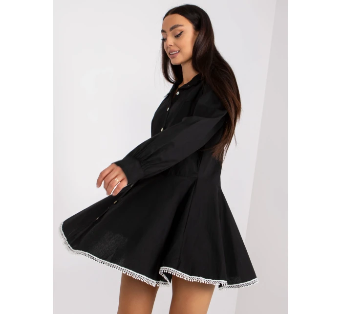 Dámske šaty-DHJ-SK-6801.63P-čierne