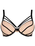 Podprsenka Zephyr V-7001 béžová/čierna - Axami