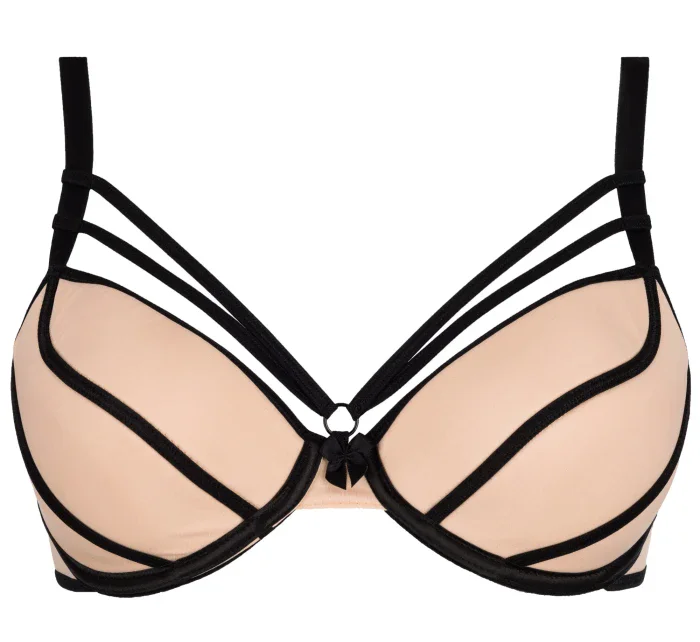 Podprsenka Zephyr V-7001 béžová/čierna - Axami