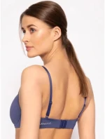 Podprsenka bez kostíc 164001 0P284 15434 tmavomodrá - Emporio Armani