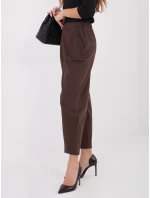 Dámske nohavice SP FL8557.46 Tmavo hnedé - FPrice