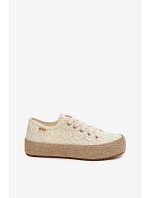 Čipkované tenisky LCW-26-31-4328 béžové – Lee Cooper