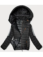 prošívaná dámská bunda s kapucí model 18420071 - J.STYLE prošívaná dámská bunda s kapucí model 18420071 - J.STYLE
