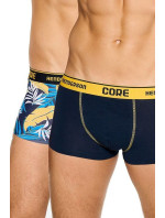 2 pack boxerky Neon Core modro-žlté