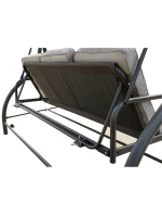 ZÁHRADNÁ A BALKÓNOVÁ HOJDAČKA NINA 3-MIESTNA SIVÁ