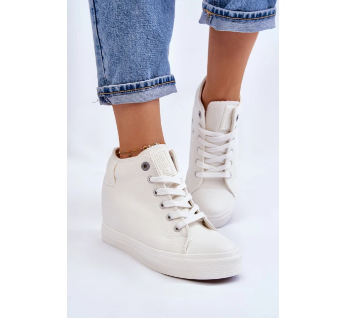 Vysoké tenisky na klínu Big Star Bílé model 21608832 - Big Star Shoes