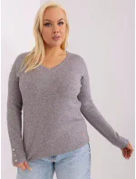 Sweter PM SW model 19319113 ciemny szary - FPrice Sweter PM SW model 19319113 ciemny szary - FPrice