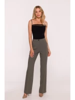 Kalhoty s  khaki barva model 21319183 - STYLOVE